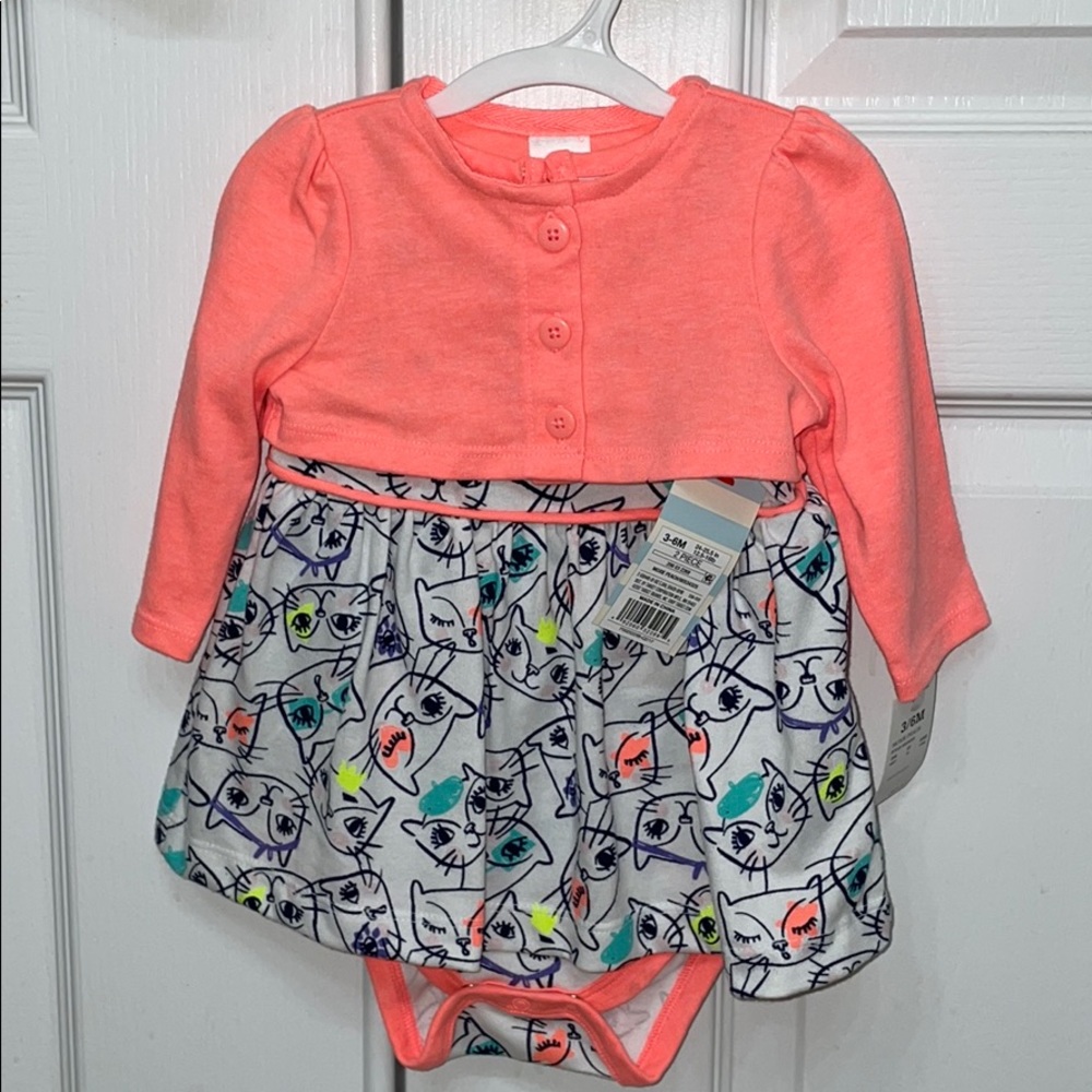 Cat and Jack 2 Piece Dress and Cardigan Set